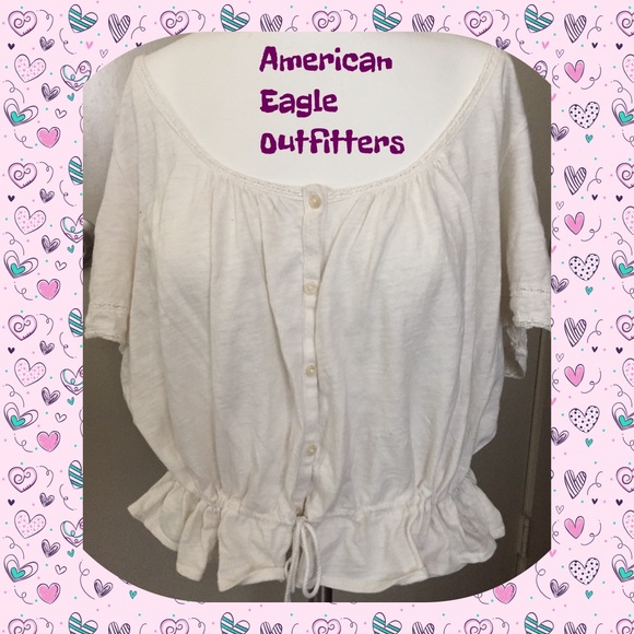 🍭🌼Cream Colored Baby Doll Top🌼🍭 - Picture 3 of 8